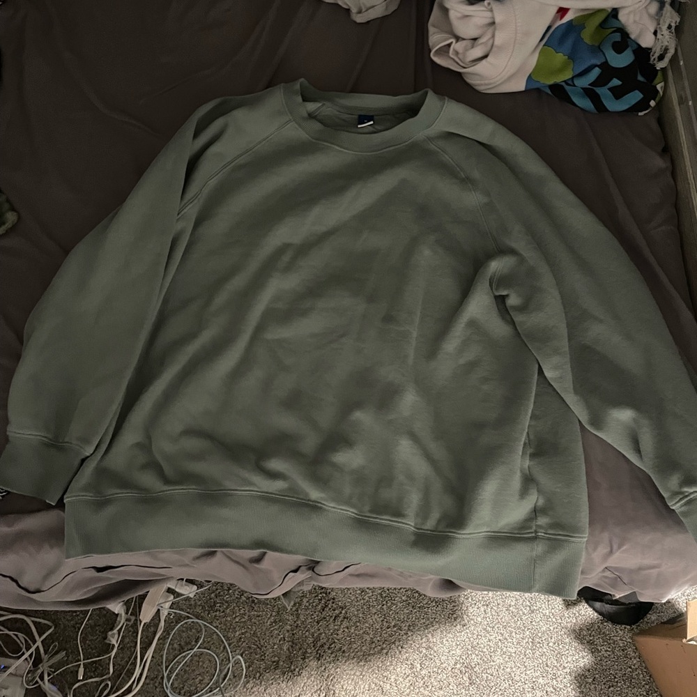 sage green/blue old navy sweatshirt size medium